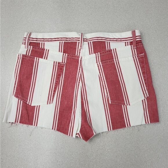 Frame Denim Le Cuttoff In Fiery Stripe - Picture 3 of 4